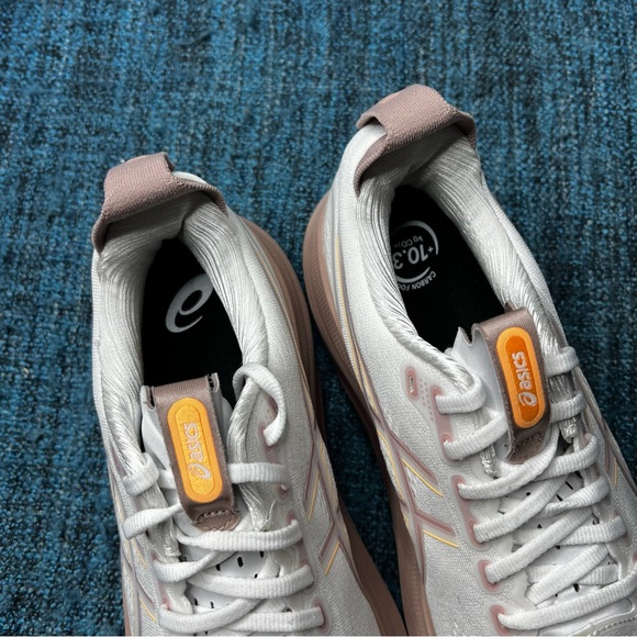 Asics Gel Kayano 32 Running Shoes in White Orange Glow Women's Size 9.5 WIDE - Picture 5 of 9